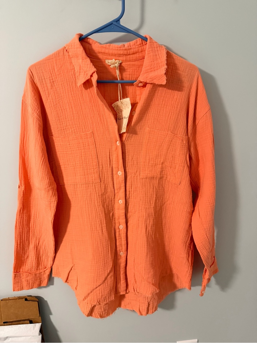Hem & Thread gauze button down 
Brand new with tag size small